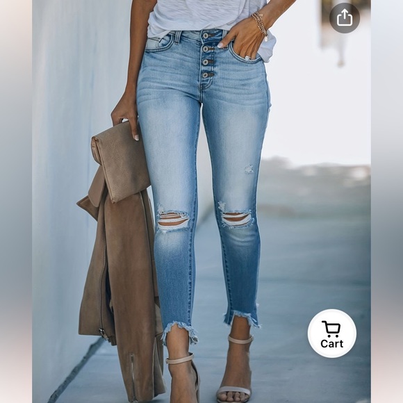 MISSLOOK Denim - Misslook Distressed Jeans 😻